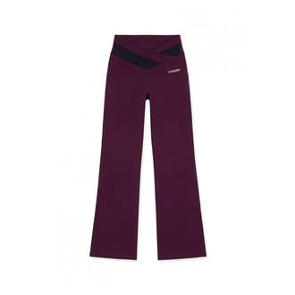 Freddy Leggings Flare Mano Pesca con Vita Alta a Incrocio