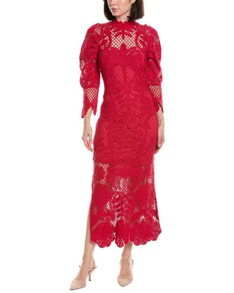 Farm Rio Farm Rio Lace Midi Dress