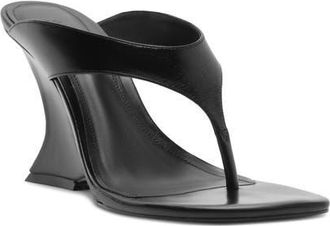 Schutz Maya Wedge Sandal in Black at Nordstrom, Size 8.5