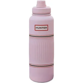 Hunter GoGrip Hydration Stainless Steel Tumbler with Carry Handle in Barely Pink at Nordstrom