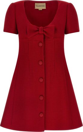 Valentino Garavani Multicolor Virgin Wool Short Womens Dress