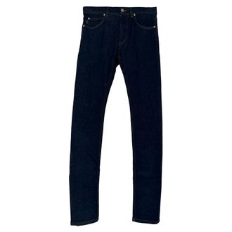 Versace Tailor-Fit Jeans in Navy Blue Cotton