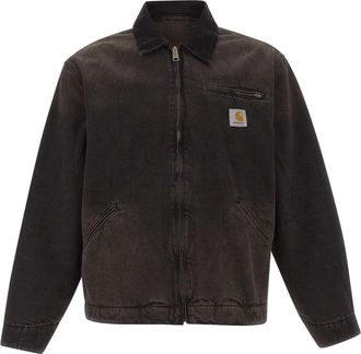 Carhartt Work in Progress Faded Black Organic Cotton Detroit Jacket