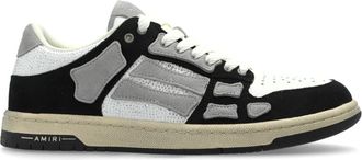 Amiri Sneakers Crystal Skel Top Low - Heren - Sneakers - Grijs - 42 EU - Leer - Schoenen