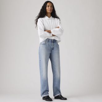 Levi's 501 90s Selvedge Jeans - Womens - 23X30 - Medium Wash / Hallowed Hour Selvedge