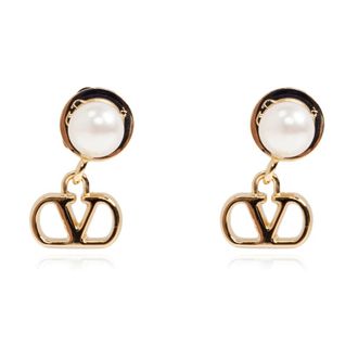 Valentino Garavani VLogo Signature Oorbellen - Dames - Oorbellen - Geel - ONE Size - Accessoires