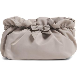 Stoney Clover Lane Bow Nylon Pouch in Mist at Nordstrom