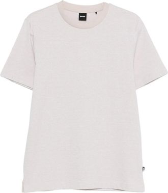 HUGO BOSS Katoenen T-shirt - Heren - T-shirts - Wit - 2XL - Katoen - Tops