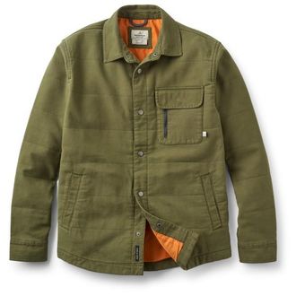 Passenger Taranaki Canvas Quilted Overshirt Hemd f&uuml;r Herren | oliv