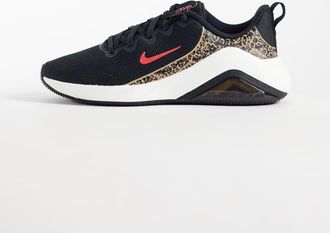 Nike Nike - Training Zoom Bella 7 - Sneakers nere e leopardate-Nero