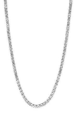 Effy Mens Sterling Silver White Topaz Tennis Necklace at Nordstrom Rack, Size 22