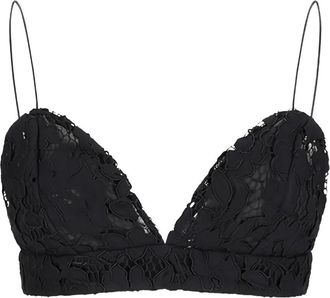 Federica Tosi Top reggiseno in pizzo - Dames - Tops zonder mouwen - Zwart - L - Tops