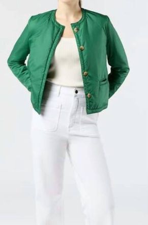 Ann Mashburn Megan Cardigan Jacket In Green