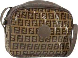 Fendi Pre-owned Canvas Cross Body Bag - Dames - Vintage Schoudertas - Bruin - ONE Size - Vintage