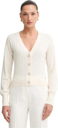 Guess Nina Cardigan - Dames - Vesten - Beige - M - Polyester - Truien & Vesten