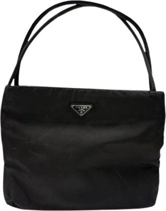 Prada Pre-owned Tessuto Nylon Tote Bag - Dames - Vintage Schoudertas - Zwart - ONE Size - Nylon - Vintage