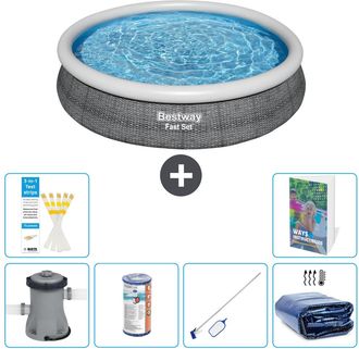 Bestway Piscina Bestway Fast Set Redonda - 366x76 Cm - 7-piezas S194