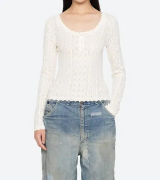 Sea New York Georgia Top In Cream