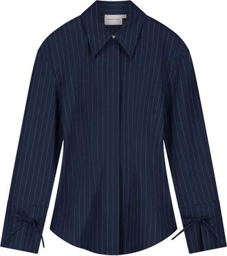 Fab By Fabienne Chapot Elvira Blouse - Dames - Overhemden - Blauw - XS - Leer - Overhemden
