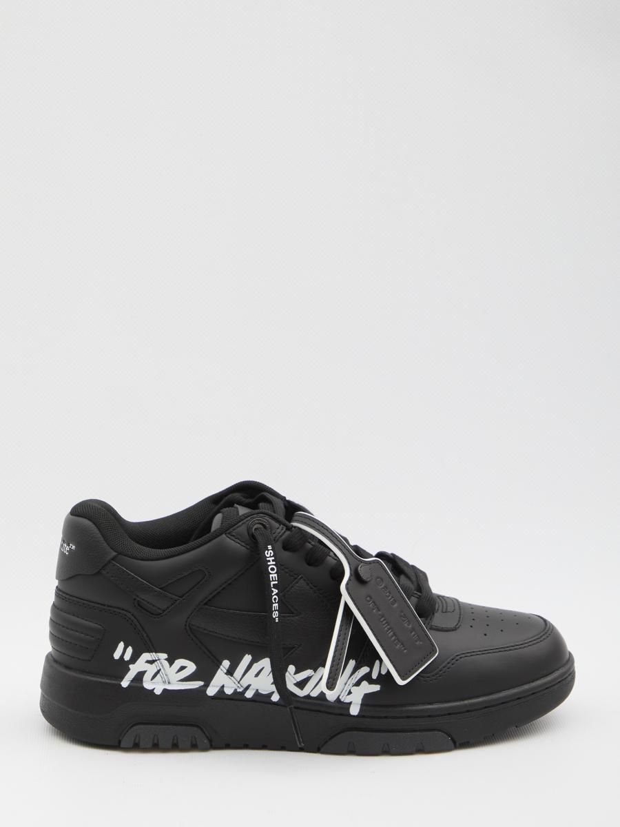 【Off-White】Owia オールブラック ロゴレザースニーカー off white（オフホワイト）の「《 Off-White 》VULC LOW TOP