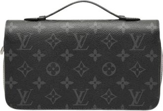 Louis Vuitton Pre-owned Clutches, female, Black, Size: ONE SIZE Pre-owned Long Wallet