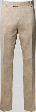 Tiger Of Sweden Regular Fit Anzughose aus Leinen-Mix Modell TENSE in Beige, Größe 46