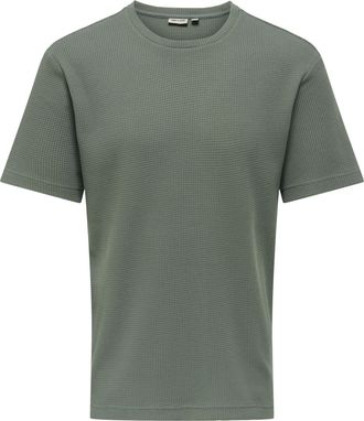 Only & Sons T-Shirt ONLY & SONS ONSTOBIE REG SS TEE NOOS, Herren, Gr. XXL, castor gray, Jersey, Obermaterial: 60% Baumwolle, 40% Polyester, unifarben, regular fit