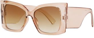 Generic Large Frame Mens And Womens Outdoor Sunglasses Commuter Sports Driving Sun Glasses(Brown)