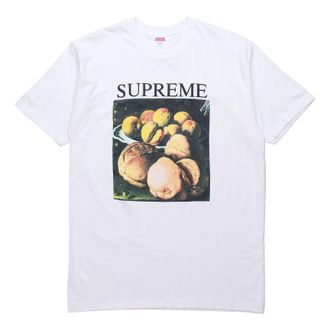 SUPREME FW18 Still Life Tee White Printing Short Sleeve Unisex SUP-FW18-017