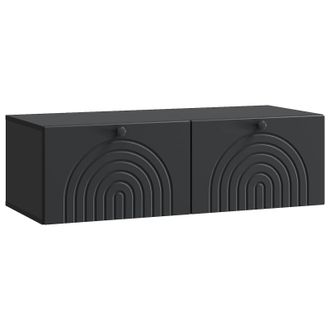 vidaXL Mueble Para Tv De Pared Negro 99 X 41 X 30 Cm Vidaxl