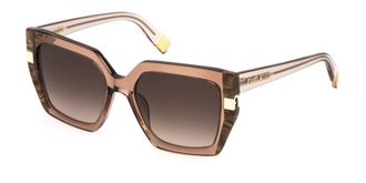 Furla SFU818 0805 Mens Sunglasses Brown Size 55