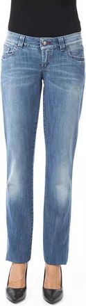 Byblos Blauwe Katoenen Jeans & Broek - Dames - Slim Fit Jeans - Blauw - W26 - Katoen - Jeans