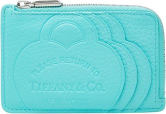 Tiffany & Co. Tiffany Blue Leather Coin Purse/Coin Case (Pre-Owned)