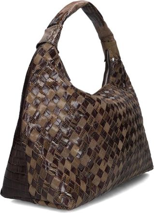 N&uacute;noo Tassen, Dames, Bruin, ONE Size, Maxi Dandy Braided
