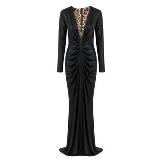 Philipp Plein Lange Jurk - Dames - Avondkleed - Zwart - S - Kleedjes