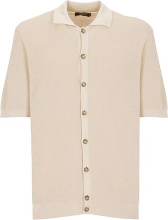 PESERICO Camicia a maniche corte - Toni neutri