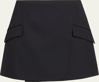 SIMKHAI Payton Mini Wrap Skirt