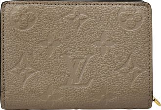 Louis Vuitton Beige Tourterelle Monogram Empreinte Wallet (Bi-Fold) (Pre-Owned)