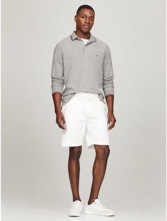 Tommy Hilfiger Mens Long-Sleeve Tommy Wicking Polo