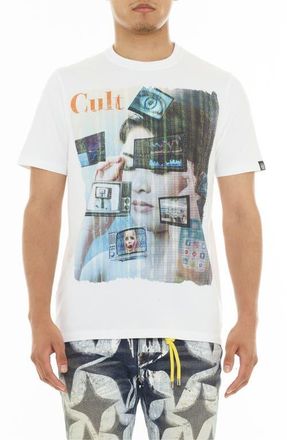 Cult of Individuality Cotton Graphic T-Shirt in White at Nordstrom, Size X-Small