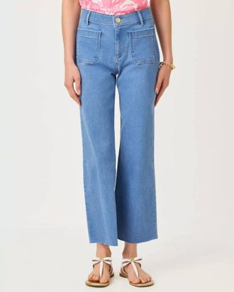 Lilly Pulitzer Harleen High Rise Crop Jean In Rosanna Wash