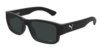 Puma PU0521SA Asian Fit 001 Mens Sunglasses Black Size 57