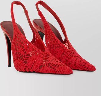 Magda Butrym crochet slingback mules