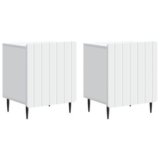 vidaXL Armario De Noche 2 Pcs 43 X 34,5 X 52 Cm Madera De Ingenier&iacute;a Vidaxl
