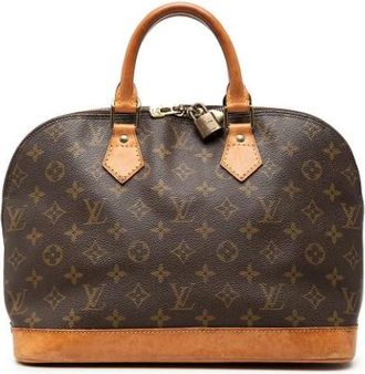 Louis Vuitton Pre-owned Alma PM - Dames - Vintage Handtas - Bruin - ONE Size - Leer - Vintage