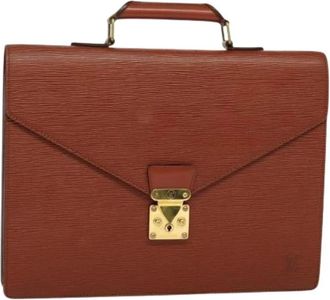 Louis Vuitton Tweedehands leren Louis Vuitton tassen - Dames - Vintage Handtas - Bruin - ONE Size - Leer - Vintage