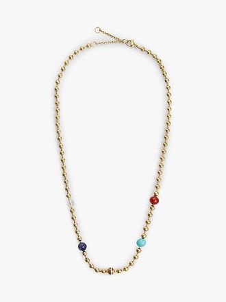 Tommy Hilfiger Collar de cuentas de piedra semipreciosa