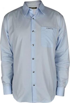 Roberto Cavalli Hombre, Camisas, Azul, Talla: XL