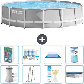 Intex Piscina Prism Frame Redonda - 427x107 Cm - 9-piezas S556