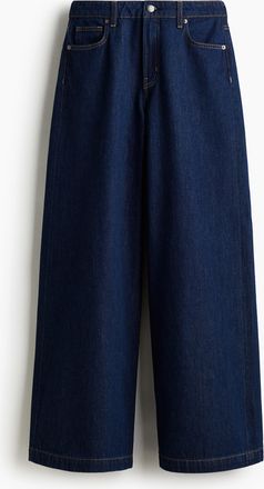 H&M Wide High Jeans - Blue